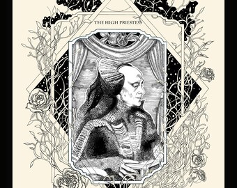The High Priestess (Dune inspired) tarot print