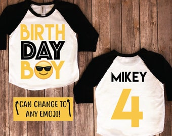 Emoji birthday shirt, emoji birthday, emoji shirt, emoji birthday party, emoji party, boys birthday, boys birthday shirt, boys party