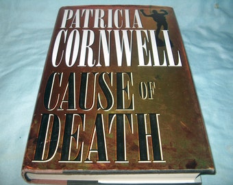 Book, Patricia Cornwell, Cause of Death, 1996, HCDJ