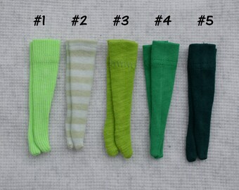 Green Over the Knee Blythe Doll Socks