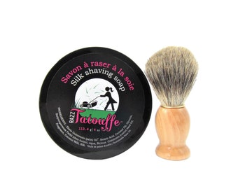 Women's Shaving soap with shaving brush