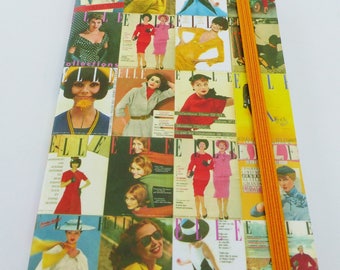 notebook old 9 x 14 cm Clairefontaine Elle magazine cover