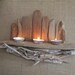 Driftwood Shelf - Air Plant Holder - Candle Holder - Picture Holder - Succulent Holder - Wall Decoration "Nautical Viking Style"