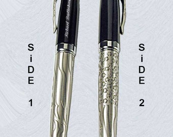 Personalized Engraved Rollerball Pen custom engraved Eagle Head/Flag for groomsmen, father, graduation, executive gifts