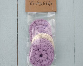Makeup Removal Pads, Cotton Pads, Facial Scrubbies, Face Cleansing Wipes, Cotton Scrubbies, Crochet pads