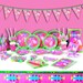 Peppa pig complete Birthday Party Supplies Set tableware