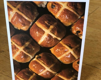 Hot Cross Buns Easter Card