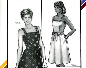 Stretch & Sew 1574 Camisole Sundress Spaghetti Strap Bandeau Bust Size 30 to 46 Uncut Vintage Sewing Pattern 1984
