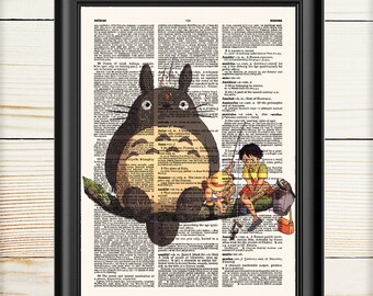 My Neighbor Totoro, Totoro Poster, Studio Ghibli, Hayao Miyazaki, Totoro Dictionary, Anime Poster, 084