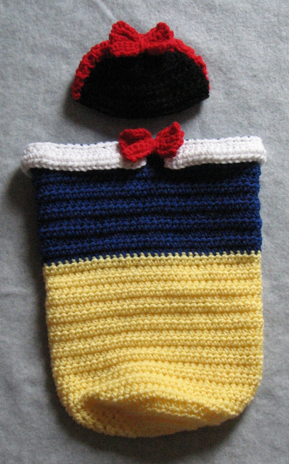 Download Crochet Pattern Snow White Inspired Princess Baby Cocoon