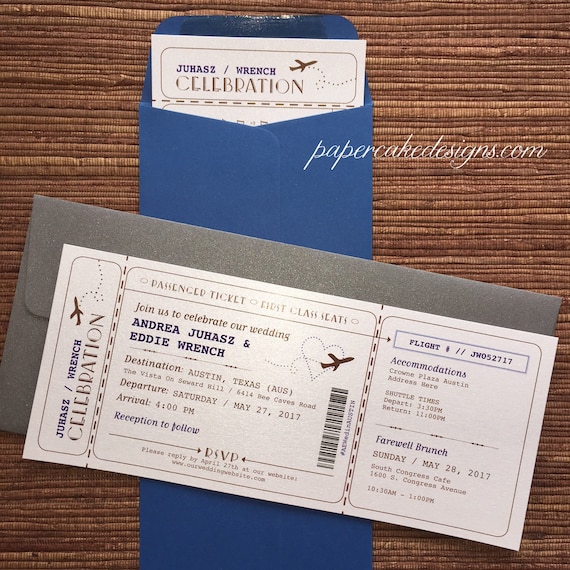 Plane Ticket Invitation 8