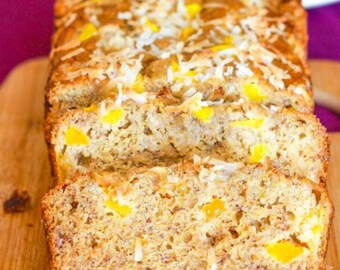 White Chocolate Mango Banana Bread