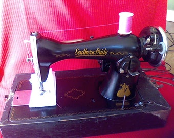 Sewing Machine, Vintage, heavy duty,working, Southern Pride, 1930's Made in Japan