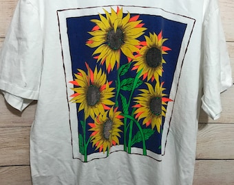 Vintage All Sport Sunflower Shirt Mens XL