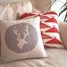 Cross stitch Stag Deer Pillow Cover