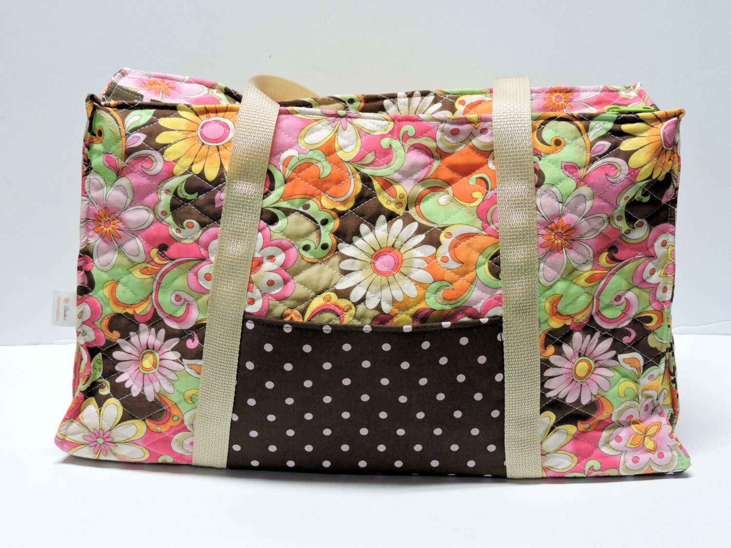 Quilted Duffel Bag/Tote/Overnight/Diaper