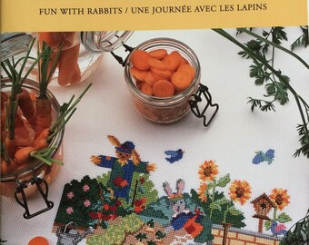 DMC counted cross stitch booklet - Fun with rabbits