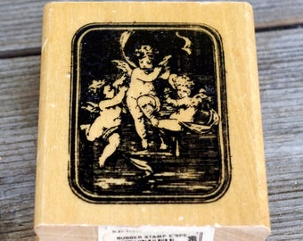 Anita's Wood Mounted Rubber Stamp Home Angels