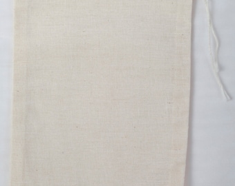 25 4x6 Cotton Muslin Drawstring Bags Bath Soap Herbs