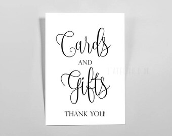 gift table sign template