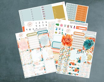 Watercolor Autumn, Planner Sticker Kit Erin Condren, Planner Stickers, Weekly Kit, Fall Stickers, Erin Condren Planner Stickers, ECLP, WK-12