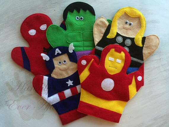 superhero hand toy