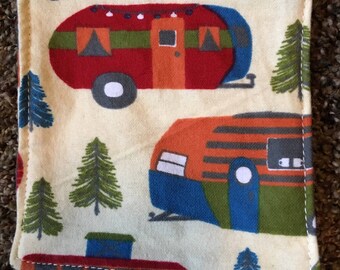 12 Camper Flannel Cloth Wipes