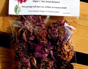 Dahlia dried flowers