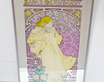 Vintage mirror displays theatre of the camellias by Mucha Lady