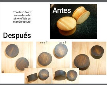 Túneles orgánicos, plugs, expansores, earrings, tapones, earlet, pendiente, earplugs, madera. Personalizado.