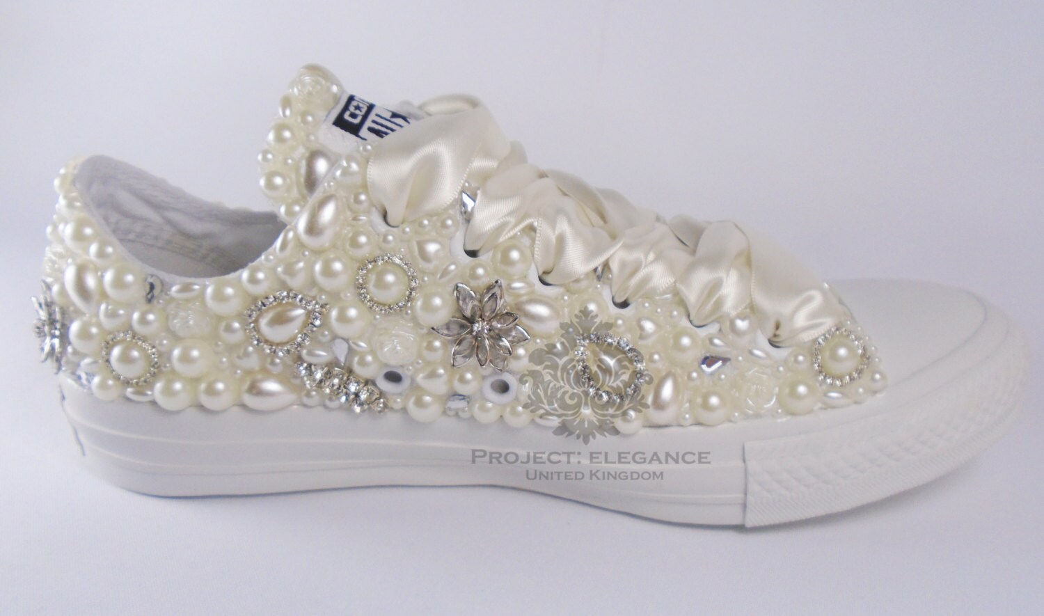 converse pearls wedding edition