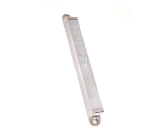 Small Jerusalem Metal Mezuzah with blessings for home