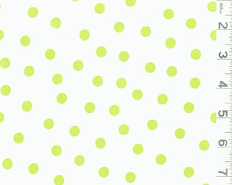 Green Dot Oilcloth, Fabric By The Yard