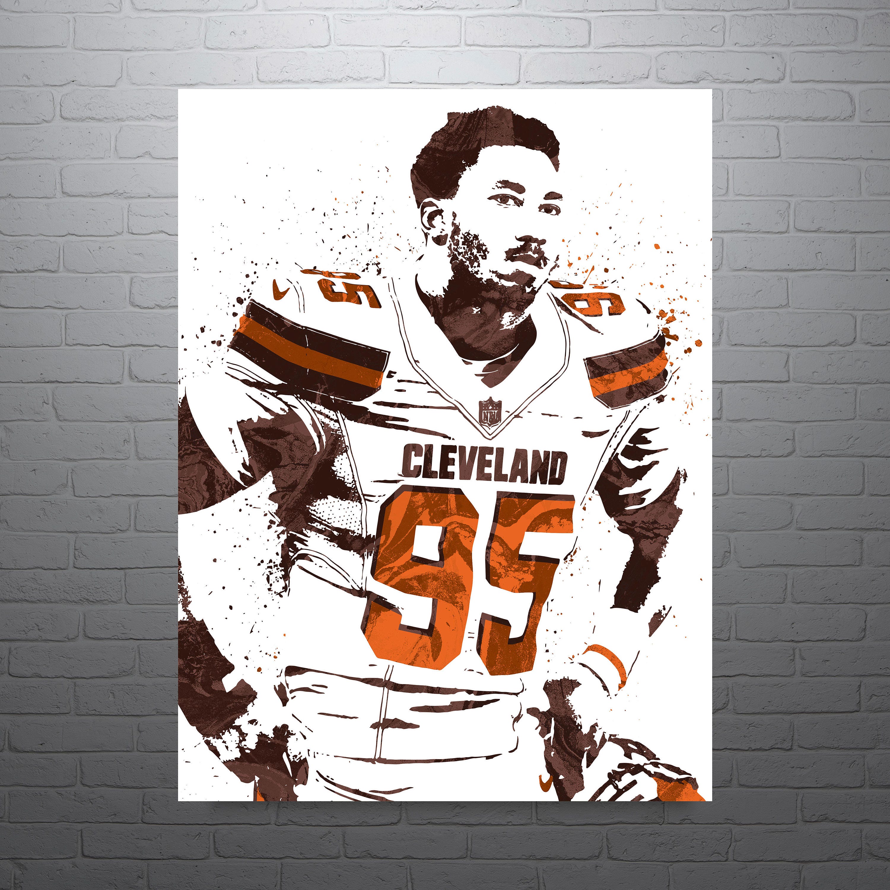 Myles Garrett Cleveland Browns Poster Sports Art Print