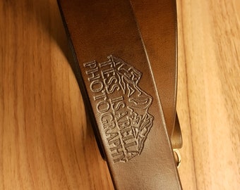 Custom Leather Camera Strap,High End Quality from 36 Euro,Your Logo Embossed, Personalized Leather Camera Strap