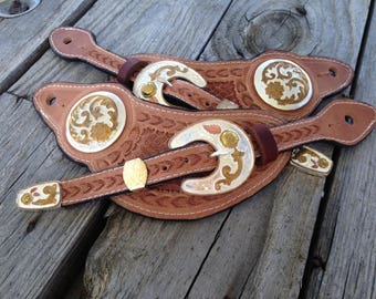 Spur Straps with Silver Plated Hardware