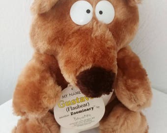 Vintage Sandra Boynton Stuffed Animal Bear Gustave Flaubear Zoominary With Original Tags
