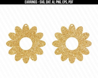Free Free 163 Flower Leather Earrings Svg SVG PNG EPS DXF File