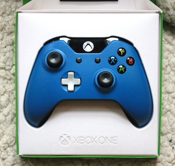 BRAND NEW Xbox One Controller Top Matt Blue Finish with chrome