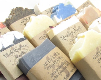 10 Natural Homemade Soaps *Bulk Buy Special, Artisan Soaps, Handmade Gifts by Hickory Ridge Soap Co.