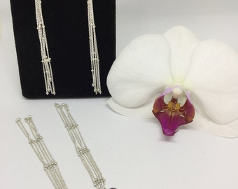 Purple Stud Tassel Earrings Amethyst Tassel Earrings Long Tassel Earrings Purple Earrings Purple Tassel Earrings Purple Amethyst Earrings