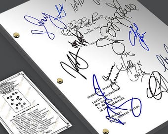 Pretty Little Liars TV Pilot Episode TV Script Screenplay Signed Autograph Reprint - Shay Mitchell, Ashley Benson, Sasha Peterse,Lucy Hale