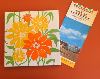 Vintage 70's Tile Trivet from World of Tile