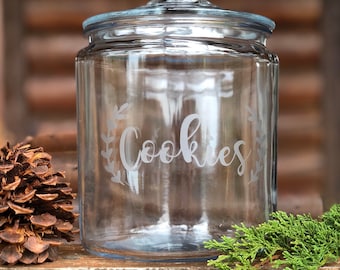 Personalized Etched Cookie Jar