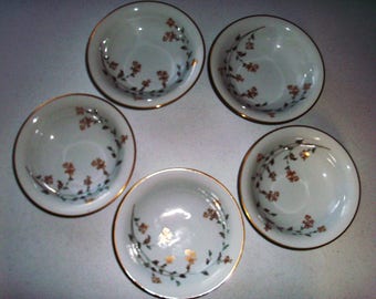 Noritake Florence Set Of Five Coupe Soup Bowls