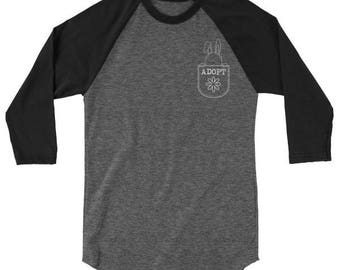 ADOPT Bunny Lover's 3/4 Sleeve Tee