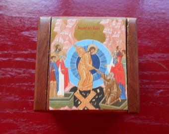 Pascha Easter wooden box
