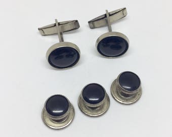 Boutons de manchette en Lucite rouge & manchettes