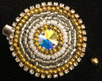 Beaded brooch