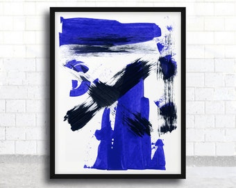 ABSTRACT painting, giclee, abstract giclee, fine art print, blue and black painting, modern painting, giclee art print, acrylic painting